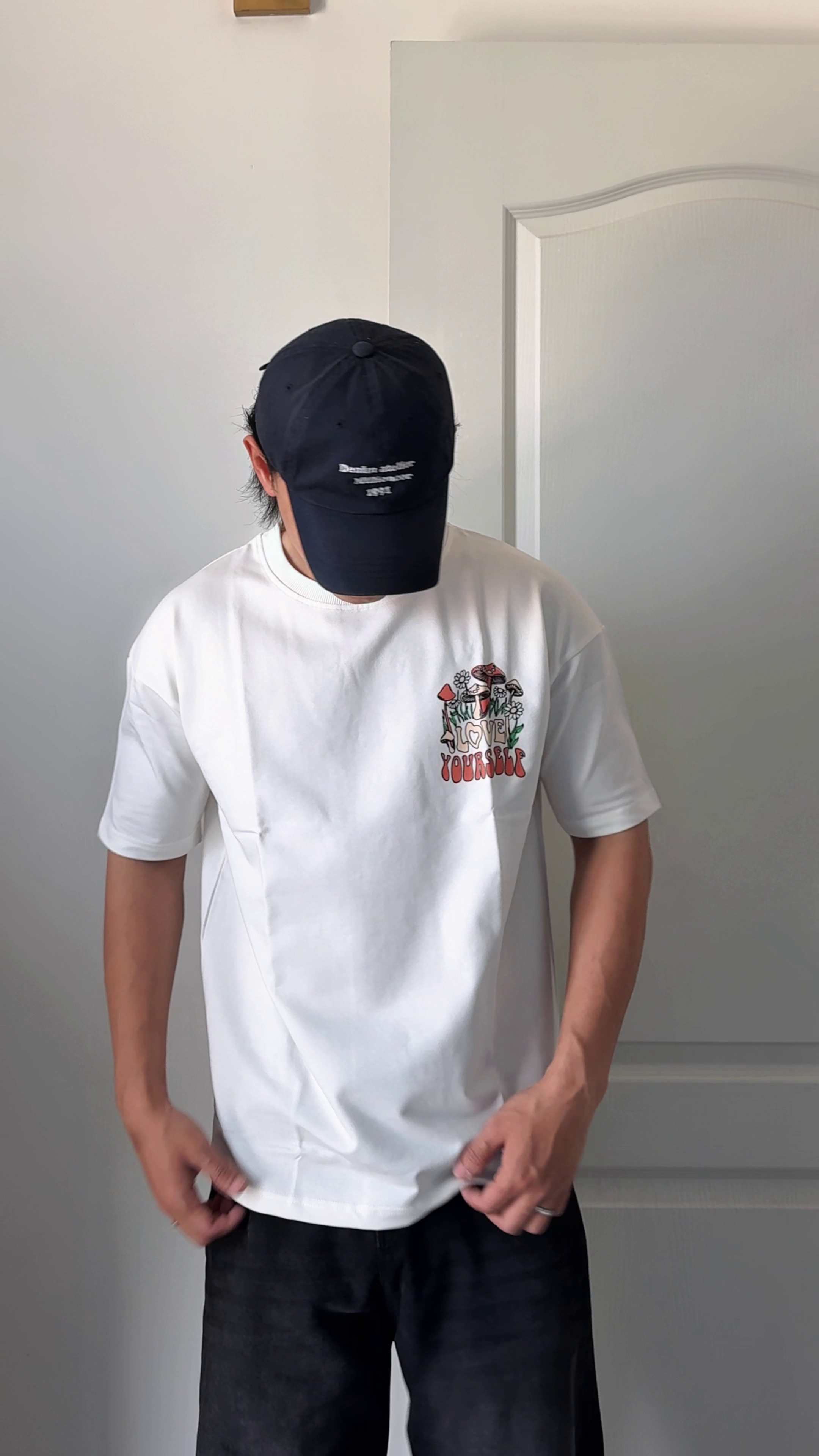 Love Yourself White Oversized T-Shirt