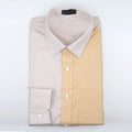 Yellow & Peach Colorblock Cotton Shirt - styleflea