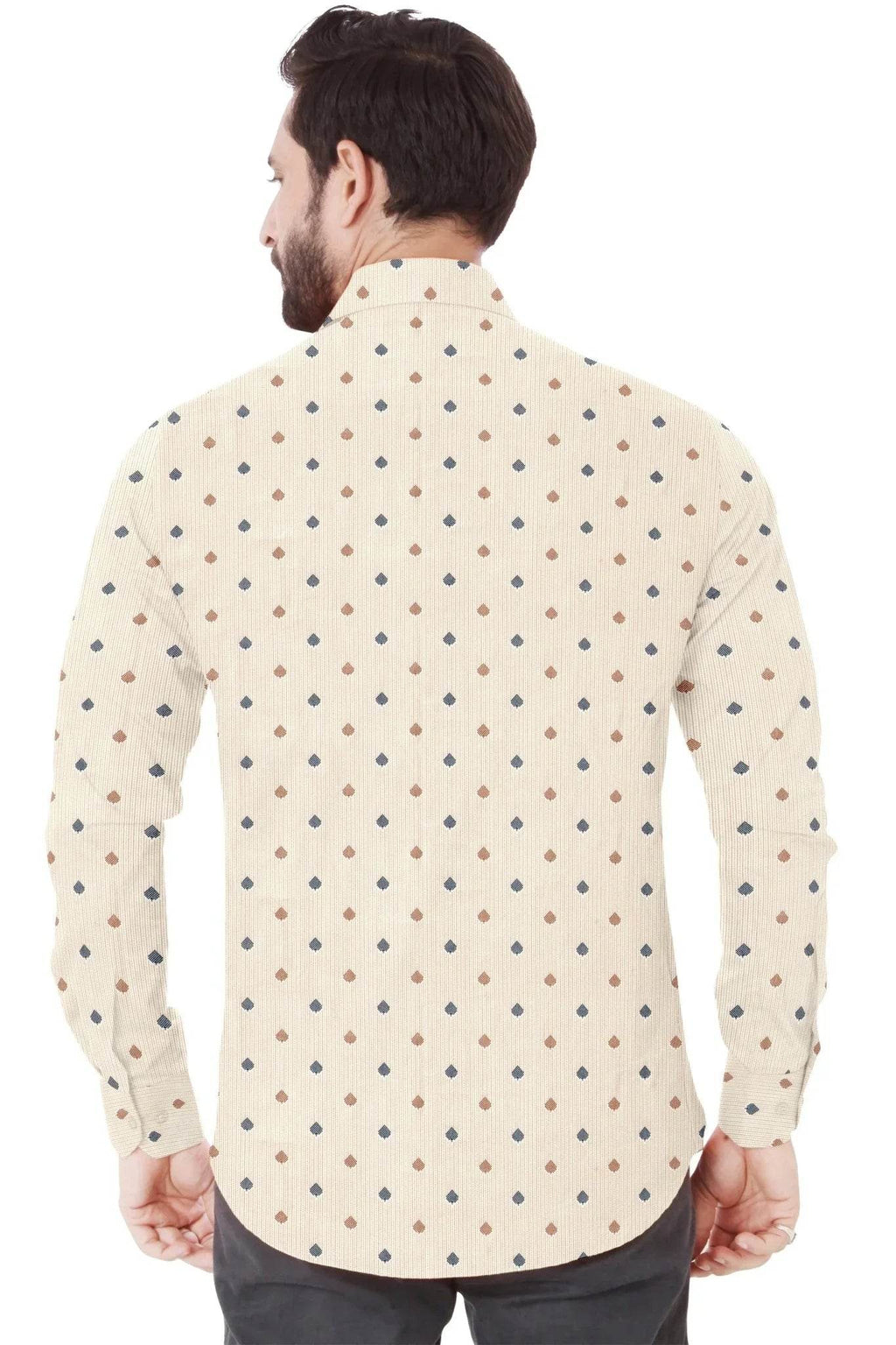 Yellow Printed Cotton Shirt - styleflea