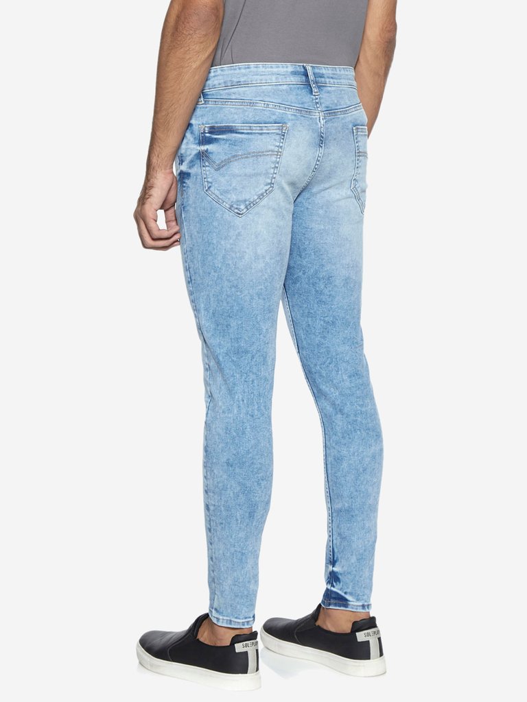 Nuo Flex Light Blue Carrot Fit Rodeo Jeans