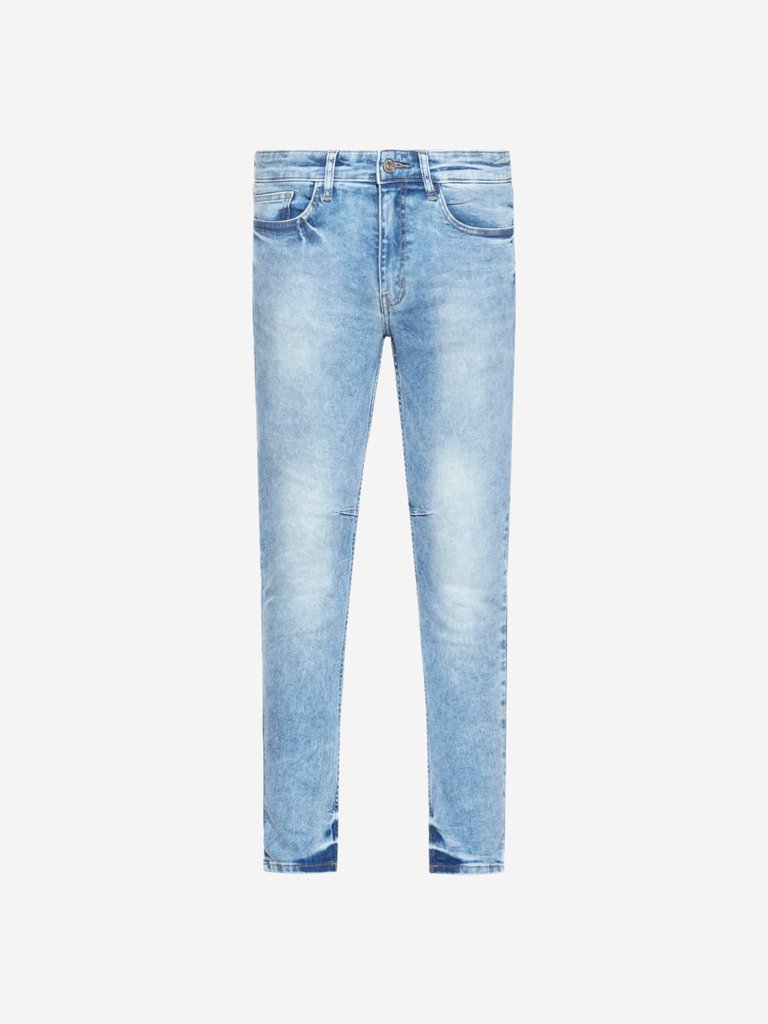 Nuo Flex Light Blue Carrot Fit Rodeo Jeans