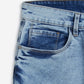 Nuon Light-Blue Slim-Fit Hendrix Shorts