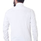 Men White Printed Design Casual 100% Cotton - Styleflea