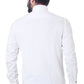Men White Printed Design Casual 100% Cotton - Styleflea