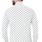 Men's White Dotted Casual Full Sleeves 100% Cotton - Styleflea