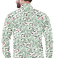 Men's Green Flower Printed Casual Full Sleeves 100% Cotton - Styleflea