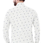 Men's White Printed Casual Full Sleeves 100% Cotton - Styleflea