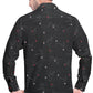 Men's Black Flower Printed Casual Shirt Full Sleeves 100% Cotton - Styleflea
