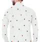 Men's White Flower Printed Casual Shirt Full Sleeves 100% Cotton - Styleflea