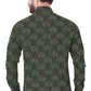 Men's Dark Green Printed Casual Shirt Full Sleeves 100% Cotton - Styleflea