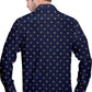 Men's Blue Yellow Dotted Casual Full Sleeves 100% Cotton - Styleflea