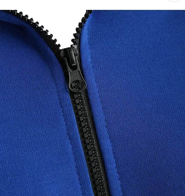 Gradient Print Shoulder Pleated Sports Zip Hoodie - styleflea