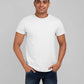 Half Sleeves Crew Neck T-shirt - White